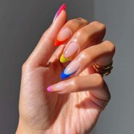 French tip nail art